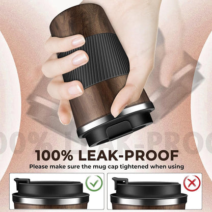 Insulated Coffee Tumbler 12 oz, Stainless Steel Coffee Mug with Lids, Travel Coffee Mug Leak Proof, Double Wall Vacuum Insulated Reusable Coffee Cup, Keep Drinks Hot and Cold (Deep Teal, 12 Ounces)