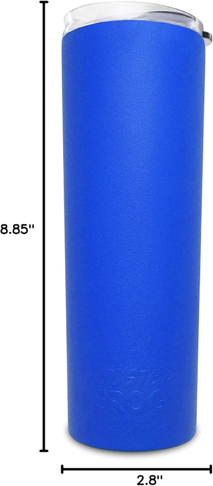 20oz Stainless Steel Slim Tumbler Vacuum Insulated with Straw