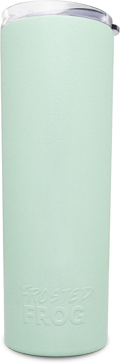 20oz Stainless Steel Slim Tumbler Vacuum Insulated with Straw