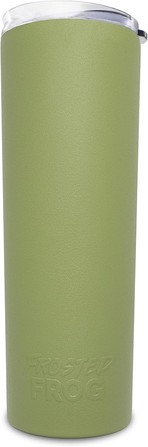 20oz Stainless Steel Slim Tumbler Vacuum Insulated with Straw