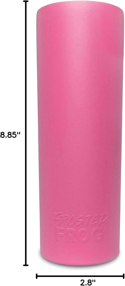 20oz Stainless Steel Slim Tumbler Vacuum Insulated with Straw