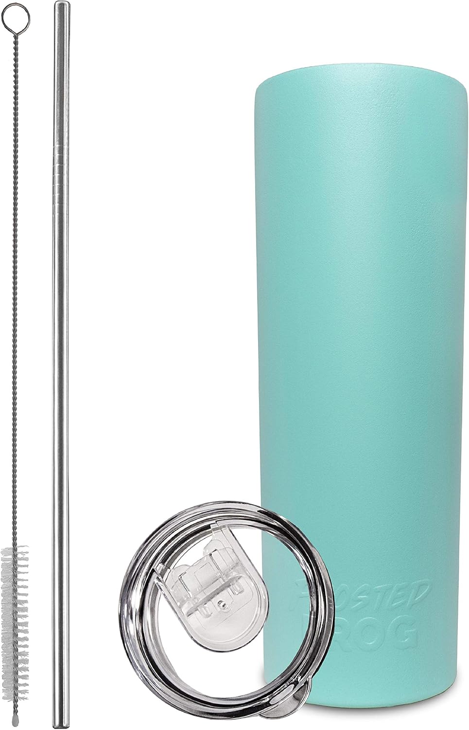 20oz Stainless Steel Slim Tumbler Vacuum Insulated with Straw