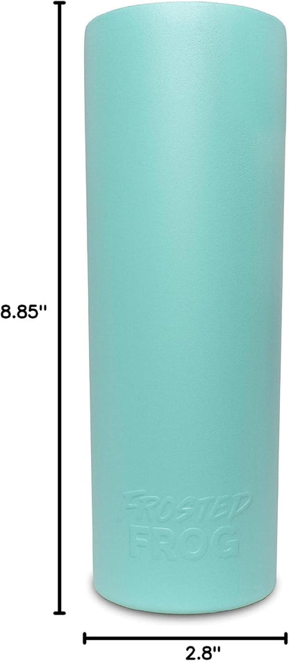 20oz Stainless Steel Slim Tumbler Vacuum Insulated with Straw