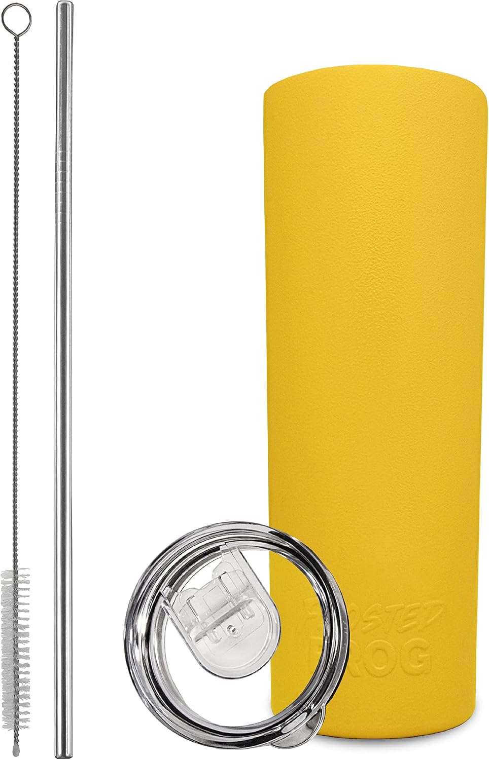 20oz Stainless Steel Slim Tumbler Vacuum Insulated with Straw
