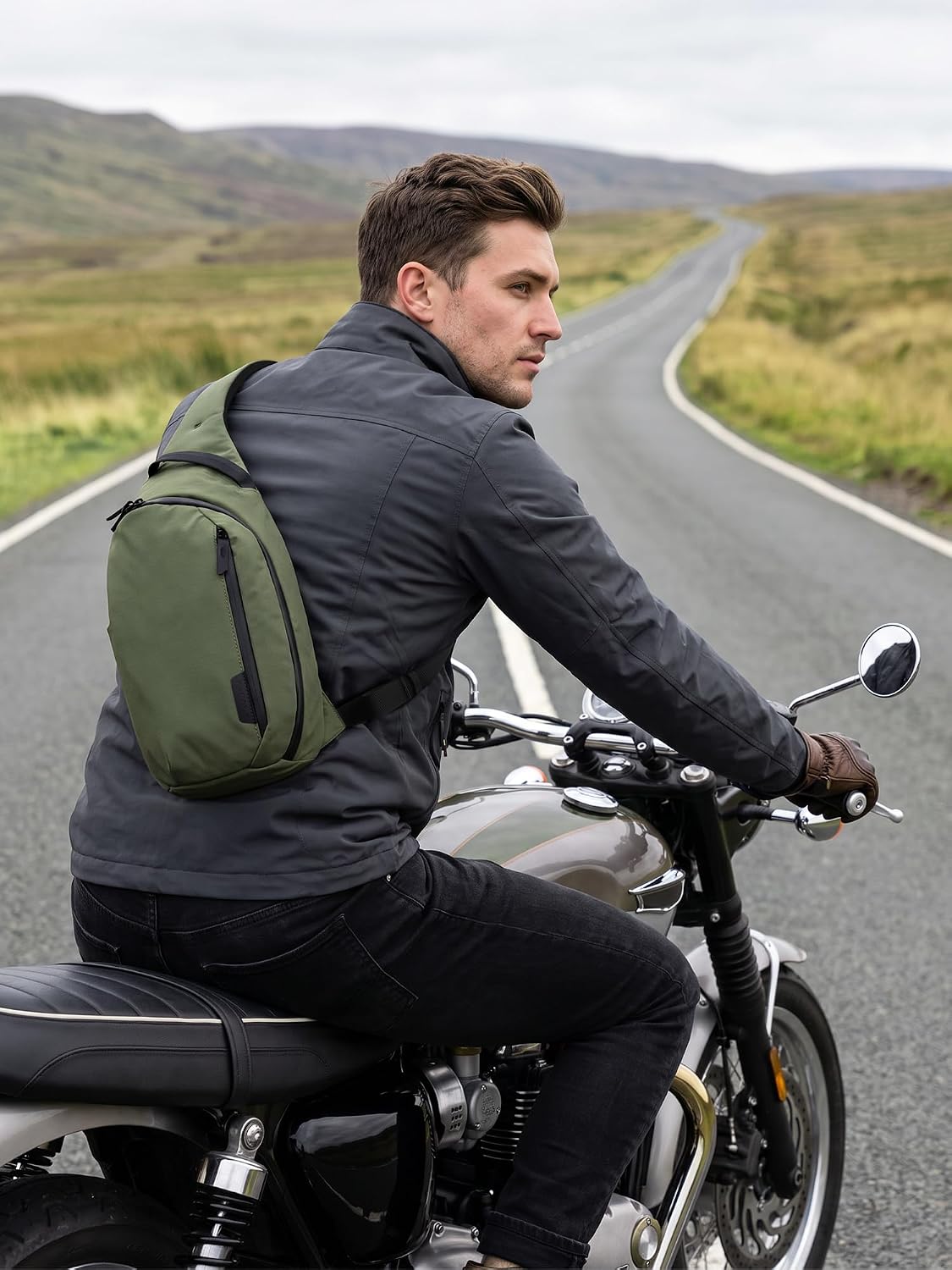Metro Crossbody - Crossbody Bag Men,Sling Backpack - Fits 11" Tablet - Single Shoulder