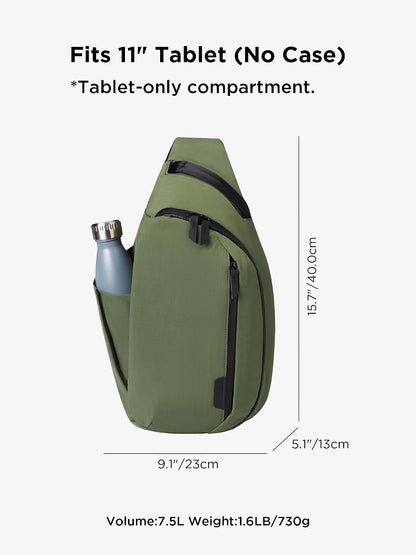 Metro Crossbody - Crossbody Bag Men,Sling Backpack - Fits 11" Tablet - Single Shoulder