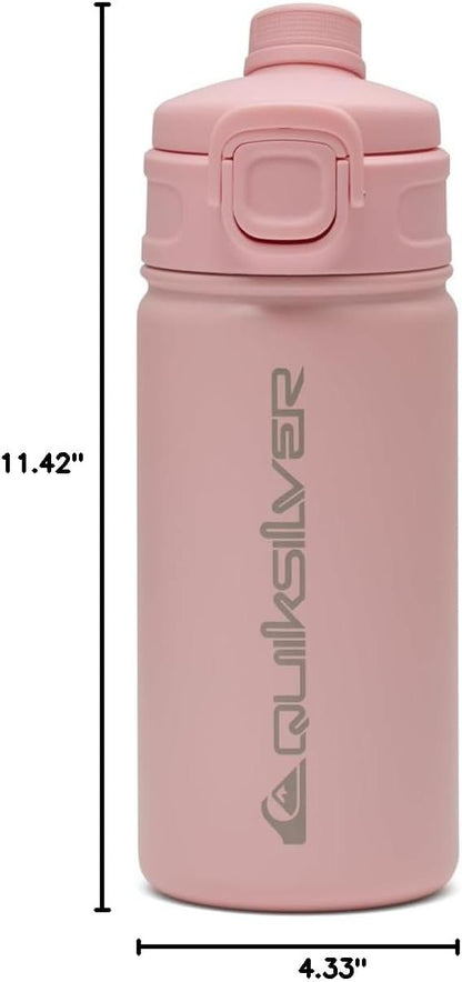 Laguna 32oz Tripple Wall Stainless Steel Water Bottle, Reusuable Sports Bottle with Leak-Proof Straw and Spout Lid, Non-Slip Rubber Base, Carrier Handle, 24H Hot & Cold Insulated Tumbler