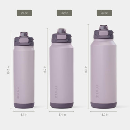 Powerfill Pro 32oz Stainless Steel Sip or Chug Water Bottle, High Tide