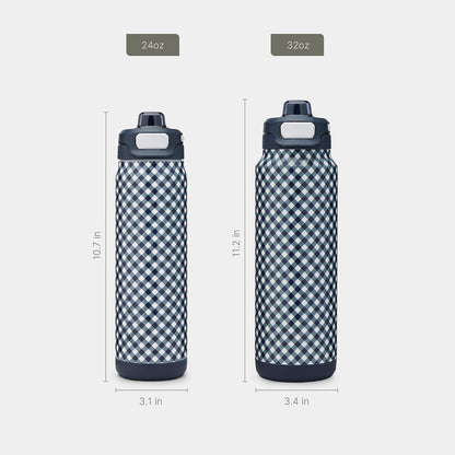 Powerfill Pro 32oz Stainless Steel Sip or Chug Water Bottle, High Tide