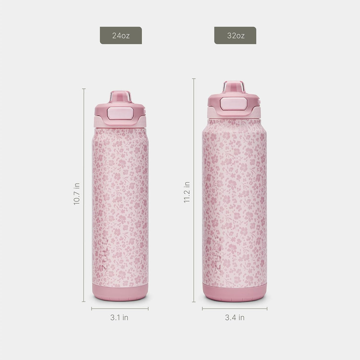 Powerfill Pro 32oz Stainless Steel Sip or Chug Water Bottle, High Tide