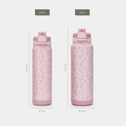 Powerfill Pro 32oz Stainless Steel Sip or Chug Water Bottle, High Tide