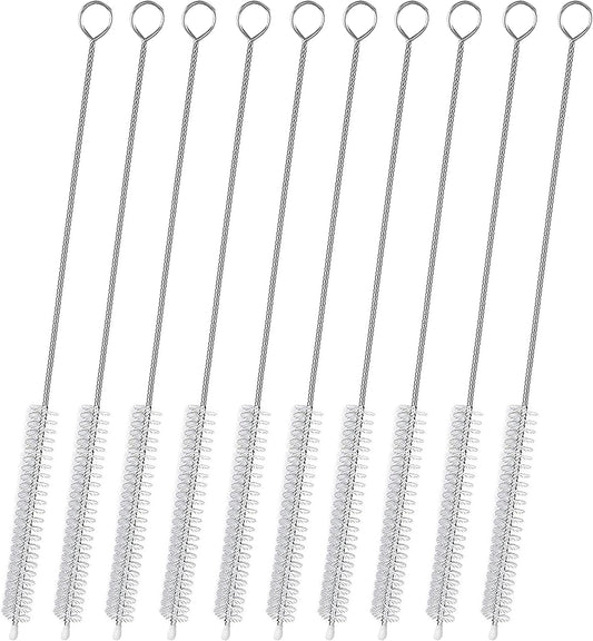 Straw Cleaner Brush for Stanley Extra Long 12 inch, Extra Wide 12mm diam Straw Brushes for 40/30/20 oz Stanley Mug, Straw Cleaning Brush for Tubes, Water Cup, Extra Long Straw Brush Set 10 Pack