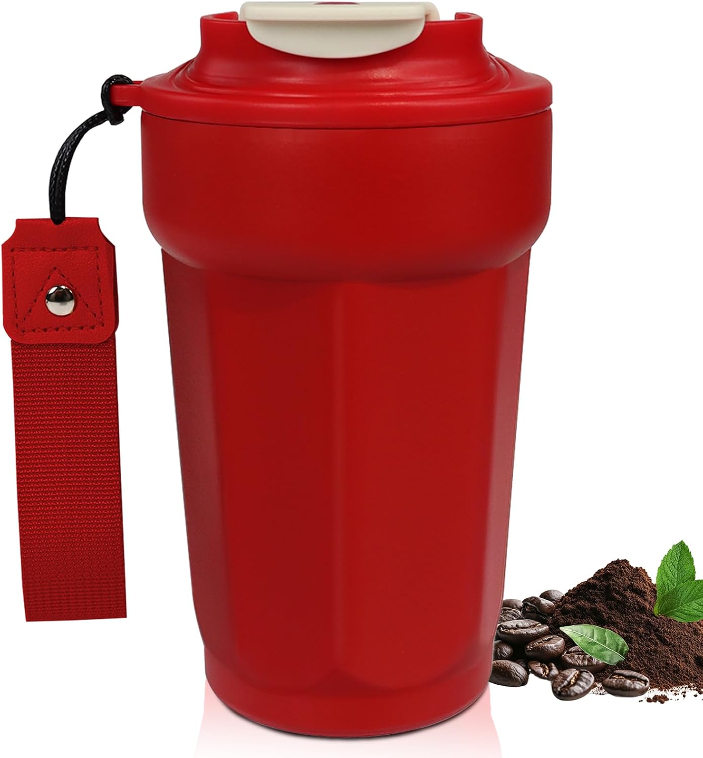 530ml Tumbler Stainless Steel Coffee Cup Travel Mug (Unpatterr, GREEN)