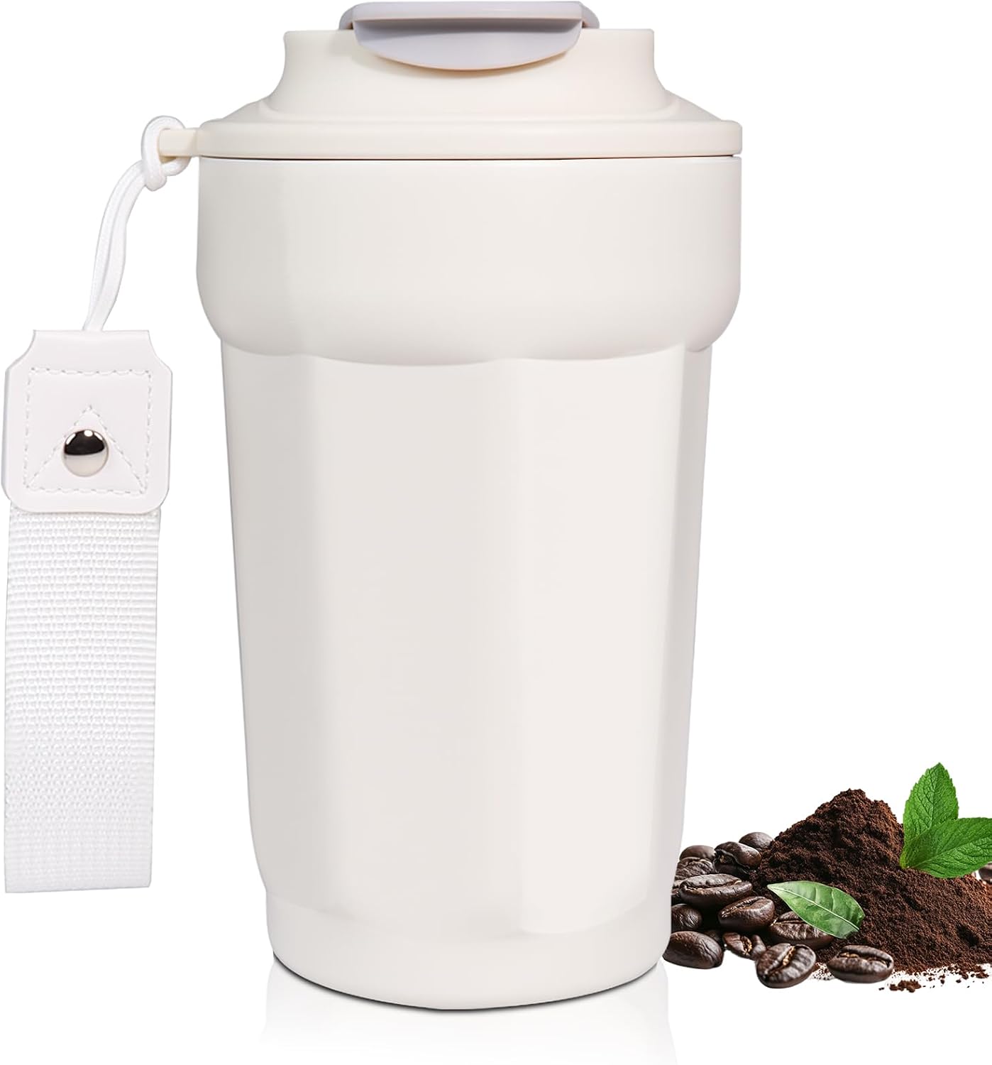 530ml Tumbler Stainless Steel Coffee Cup Travel Mug (Unpatterr, GREEN)