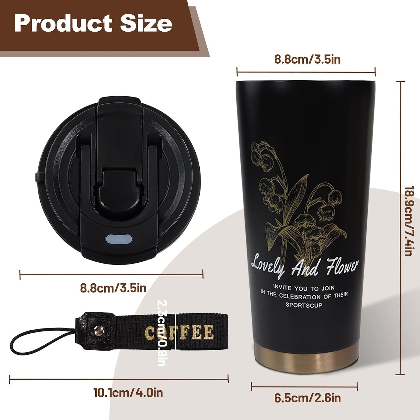 530ml Tumbler Stainless Steel Coffee Cup Travel Mug (Unpatterr, GREEN)