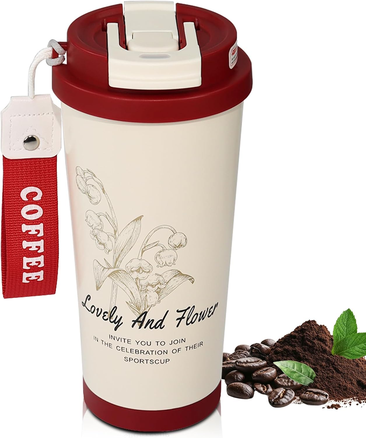530ml Tumbler Stainless Steel Coffee Cup Travel Mug (Unpatterr, GREEN)