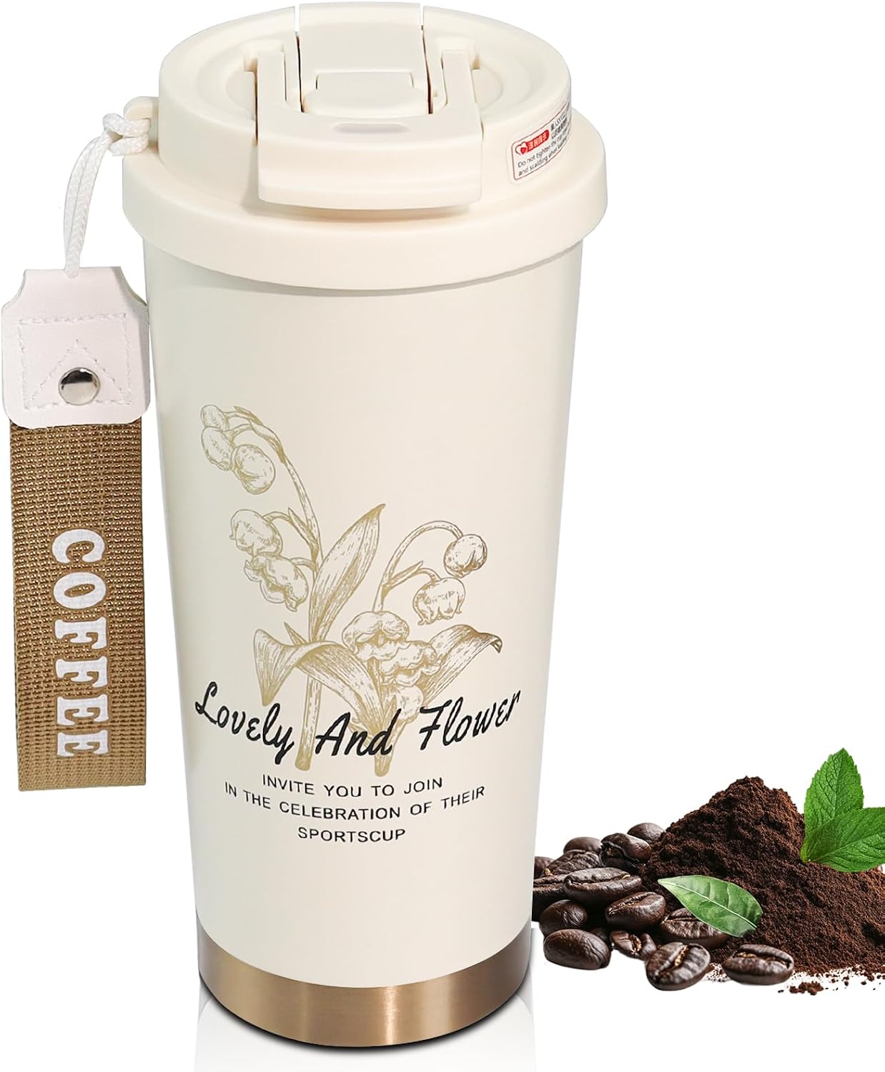 530ml Tumbler Stainless Steel Coffee Cup Travel Mug (Unpatterr, GREEN)
