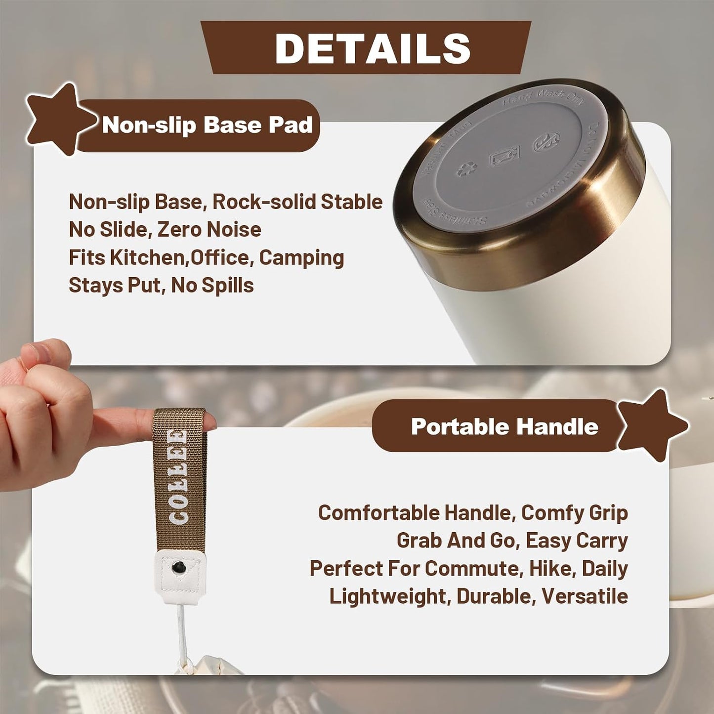 530ml Tumbler Stainless Steel Coffee Cup Travel Mug (Unpatterr, GREEN)
