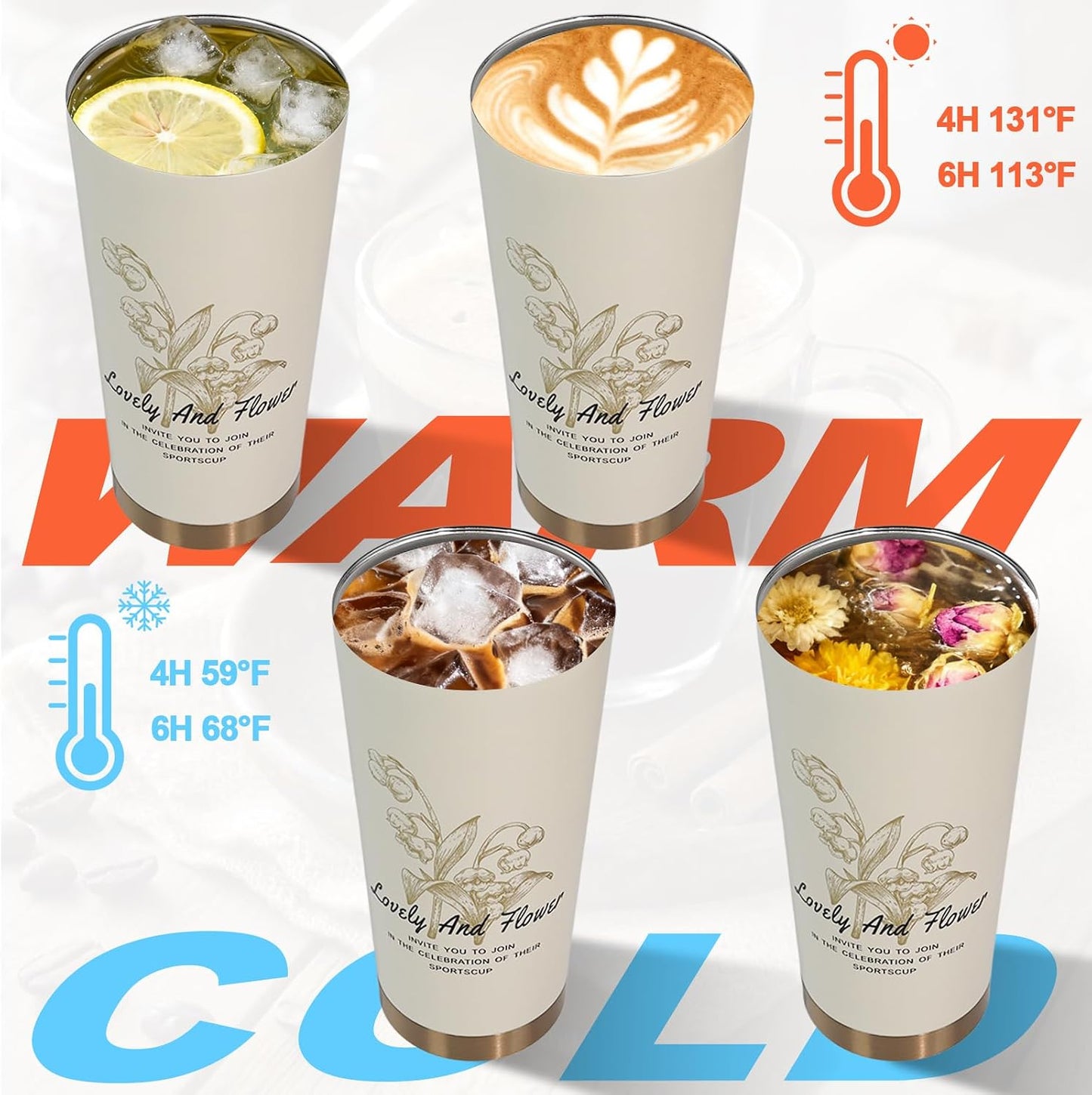 530ml Tumbler Stainless Steel Coffee Cup Travel Mug (Unpatterr, GREEN)
