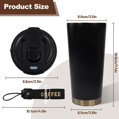 530ml Tumbler Stainless Steel Coffee Cup Travel Mug (Unpatterr, GREEN)