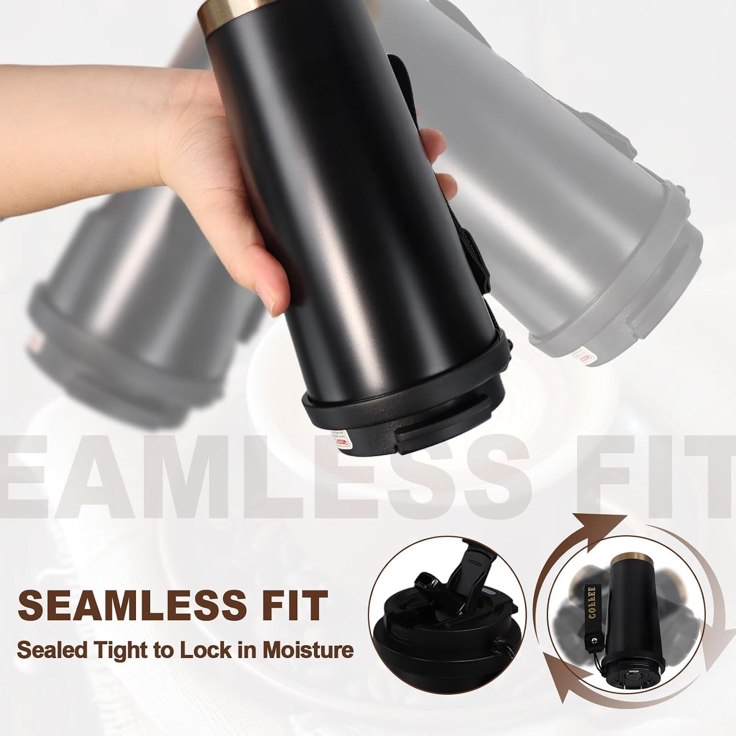 530ml Tumbler Stainless Steel Coffee Cup Travel Mug (Unpatterr, GREEN)