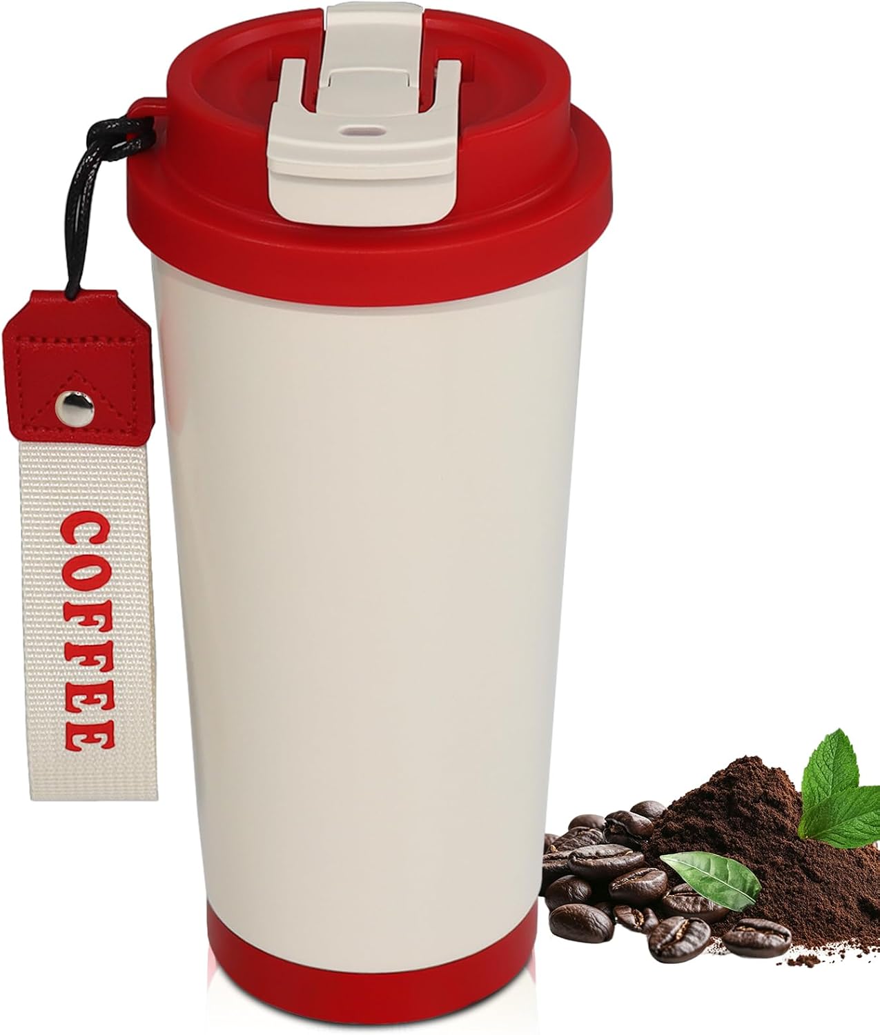 530ml Tumbler Stainless Steel Coffee Cup Travel Mug (Unpatterr, GREEN)