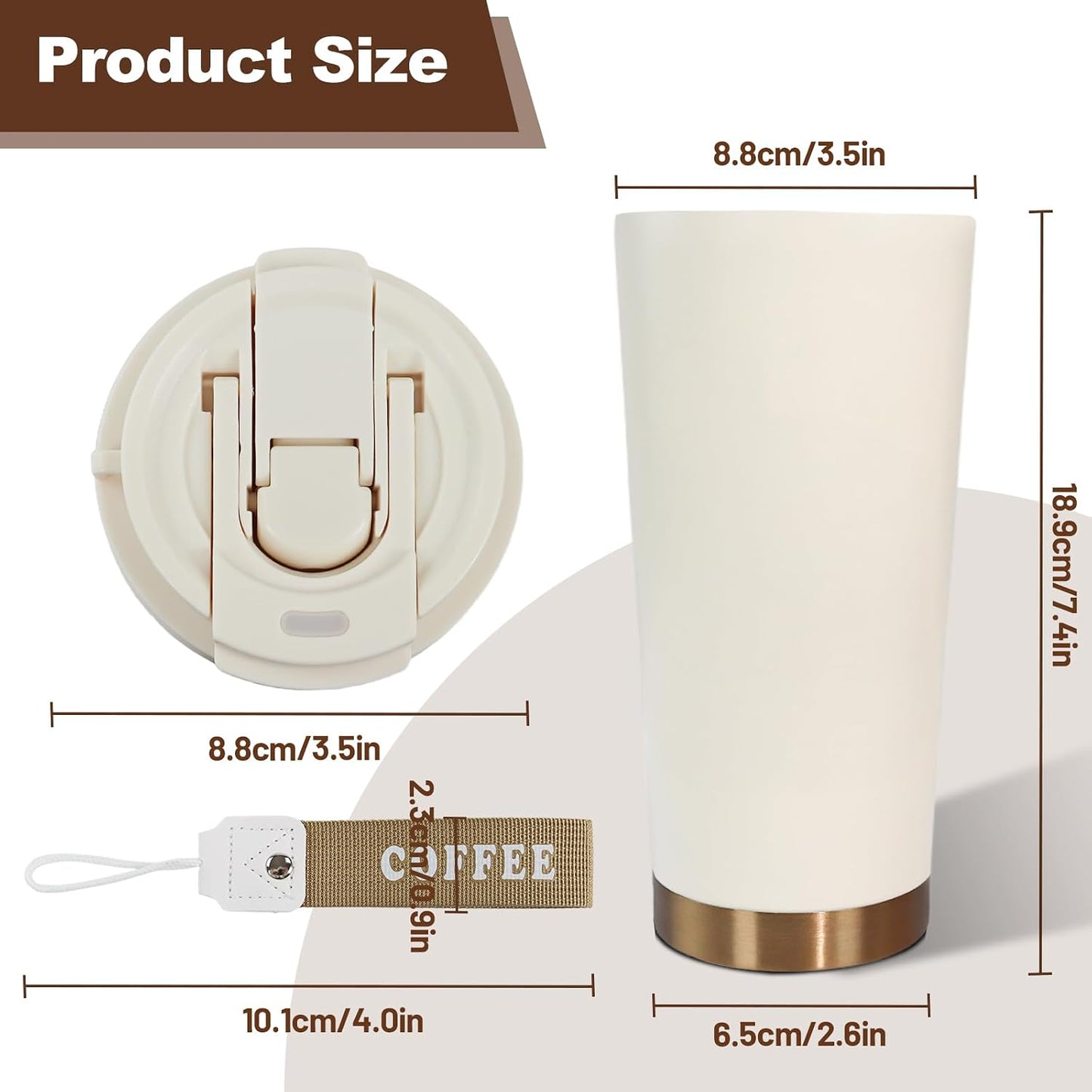 530ml Tumbler Stainless Steel Coffee Cup Travel Mug (Unpatterr, GREEN)
