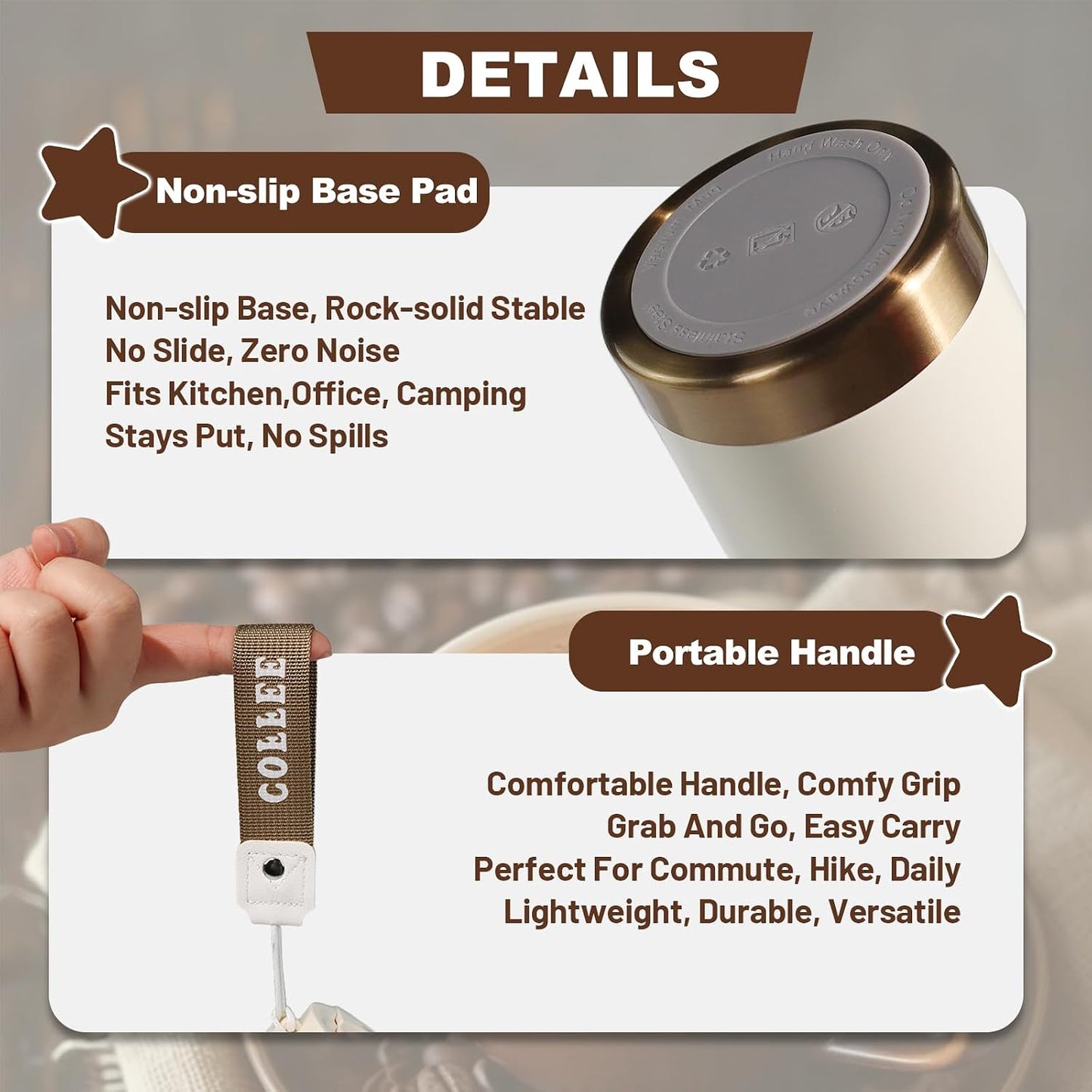 530ml Tumbler Stainless Steel Coffee Cup Travel Mug (Unpatterr, GREEN)