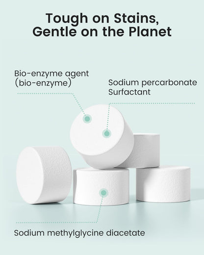 Bottle Washer Detergent Tablets, Plant-Based Enzyme