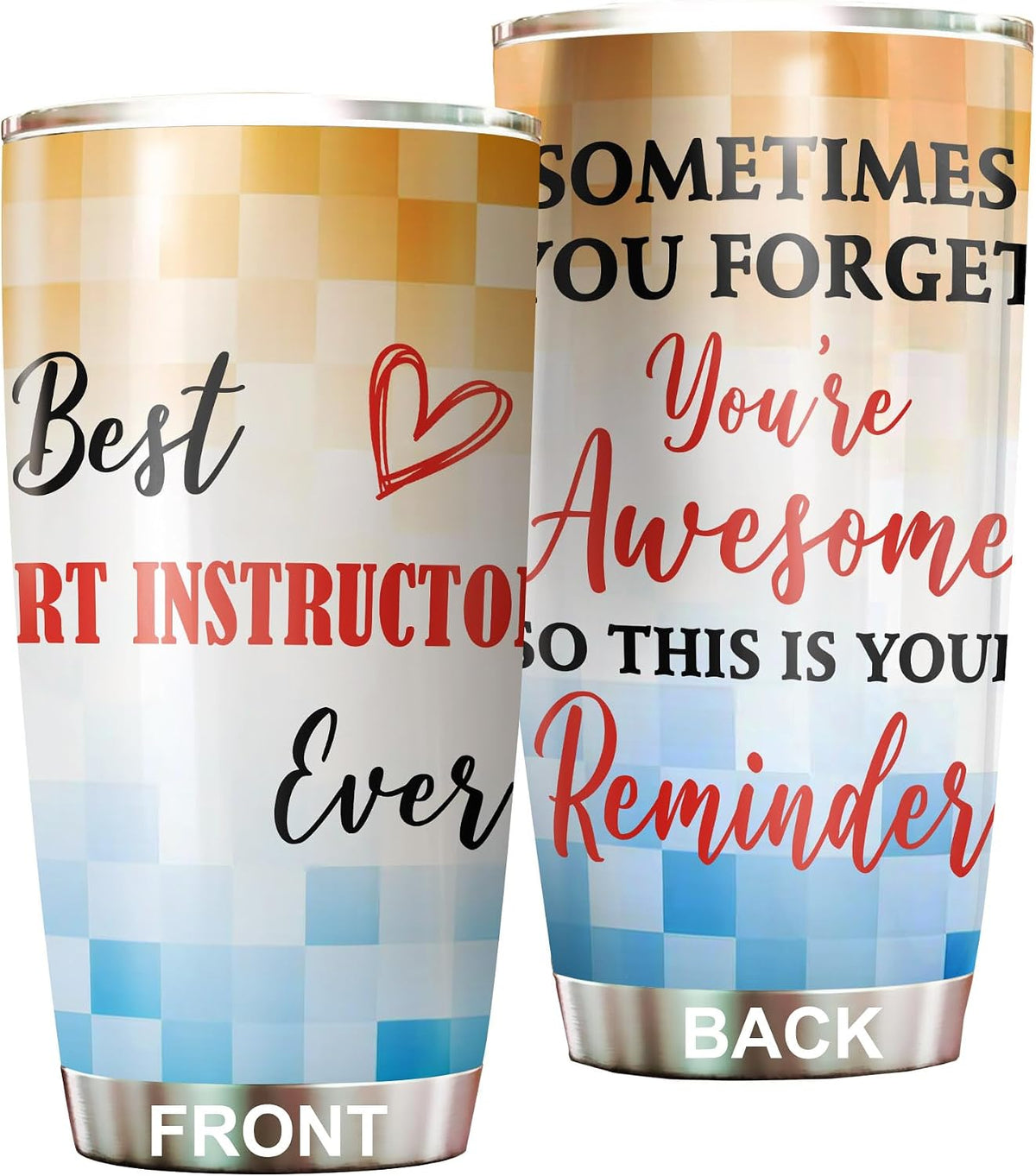 Best Caterer Ever Tumbler Stainless Steel 20oz, Office Gifts Women Men Work Friends Coworker, Driking Coffee Cup For Birthday Christmas - Colors R