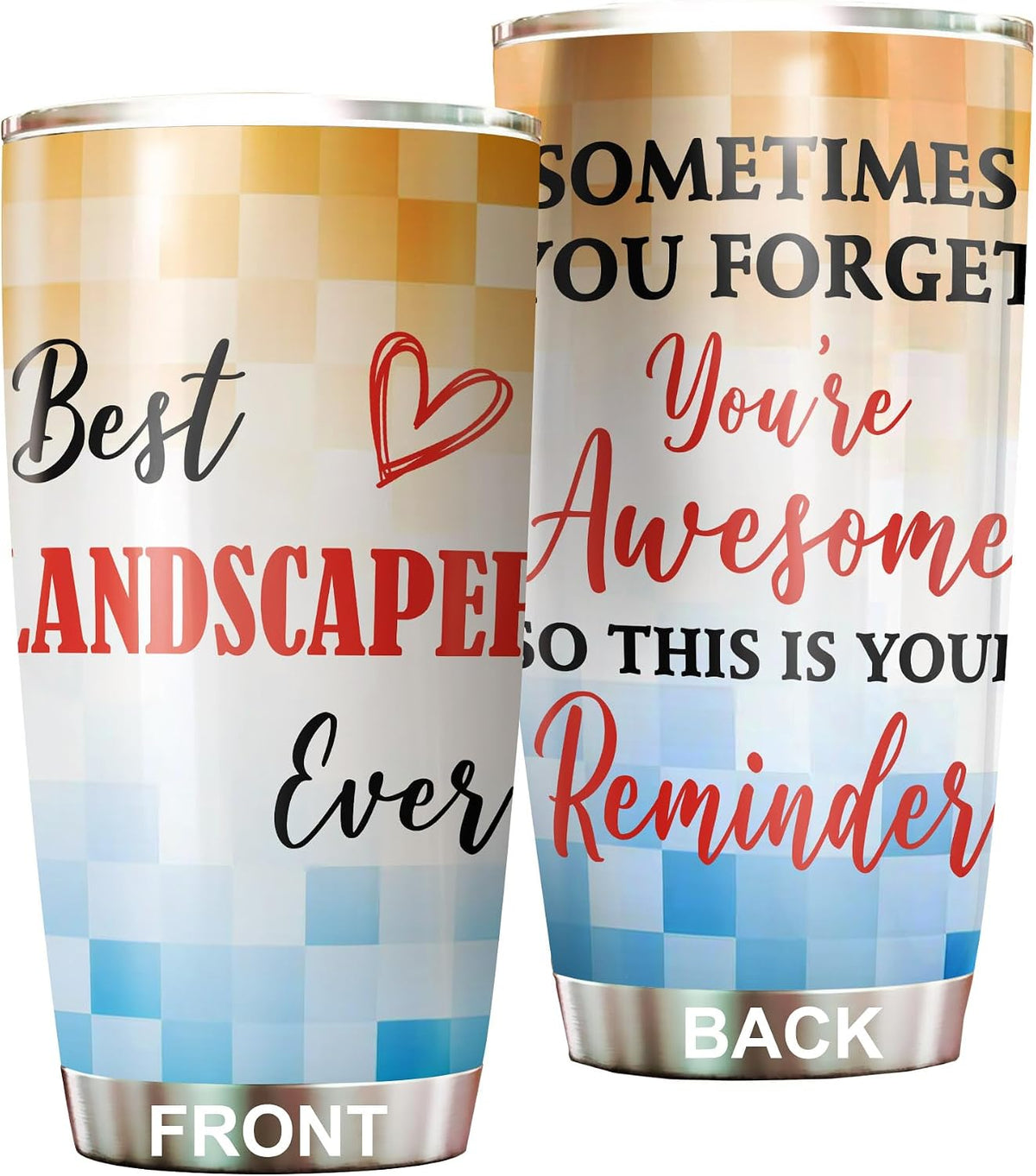 Best Caterer Ever Tumbler Stainless Steel 20oz, Office Gifts Women Men Work Friends Coworker, Driking Coffee Cup For Birthday Christmas - Colors R