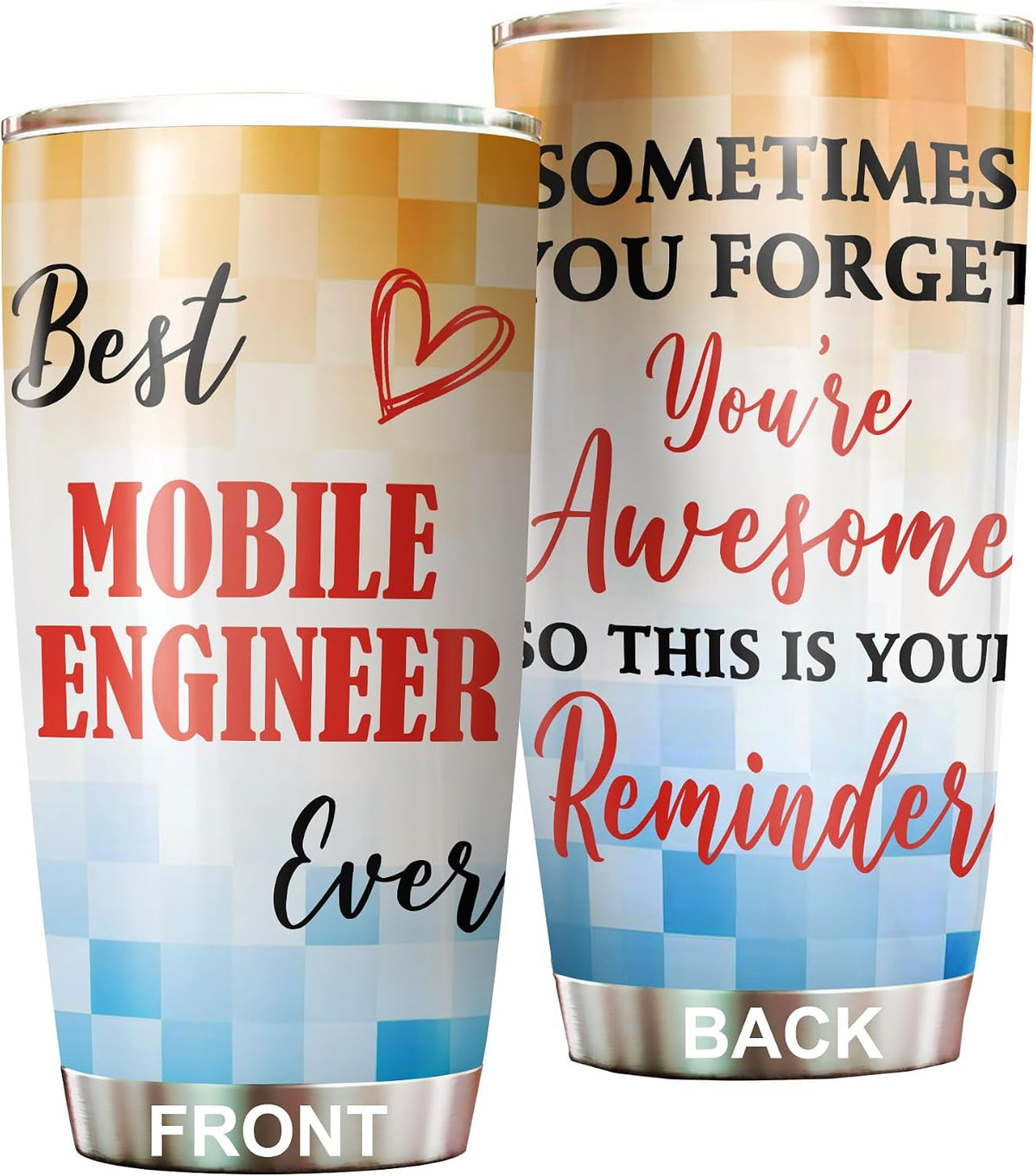Best Caterer Ever Tumbler Stainless Steel 20oz, Office Gifts Women Men Work Friends Coworker, Driking Coffee Cup For Birthday Christmas - Colors R