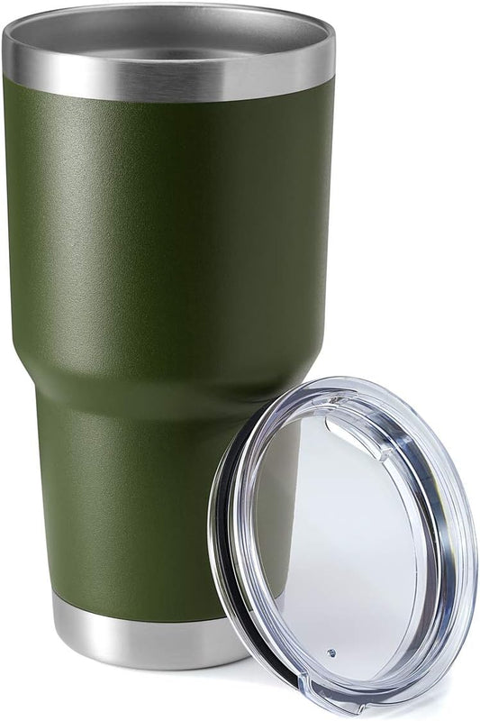 30oz Stainless Steel Tumbler, Double Wall Vacuum Insulated Travel Mug Tumbler, Durable Insulated Coffee Mug, Gift Box Set (Dark Blue, 1)