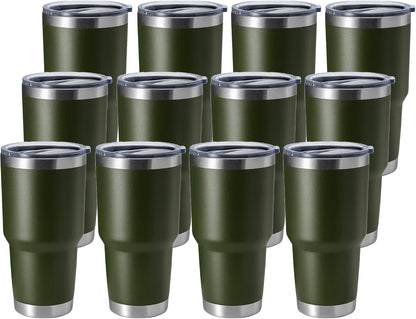 30oz Stainless Steel Tumbler, Double Wall Vacuum Insulated Travel Mug Tumbler, Durable Insulated Coffee Mug, Gift Box Set (Dark Blue, 1)