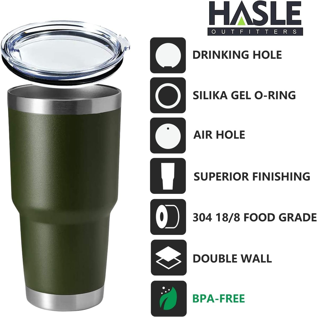 30oz Stainless Steel Tumbler, Double Wall Vacuum Insulated Travel Mug Tumbler, Durable Insulated Coffee Mug, Gift Box Set (Dark Blue, 1)