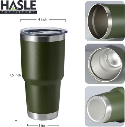 30oz Stainless Steel Tumbler, Double Wall Vacuum Insulated Travel Mug Tumbler, Durable Insulated Coffee Mug, Gift Box Set (Dark Blue, 1)