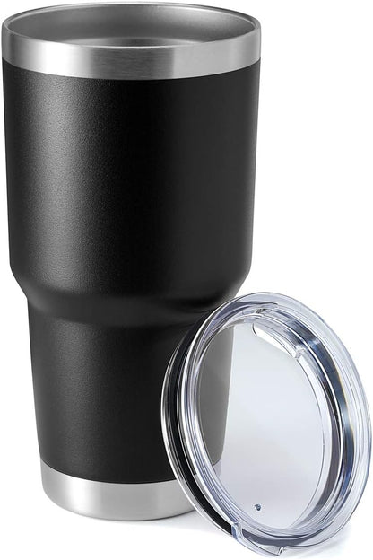 30oz Stainless Steel Tumbler, Double Wall Vacuum Insulated Travel Mug Tumbler, Durable Insulated Coffee Mug, Gift Box Set (Dark Blue, 1)
