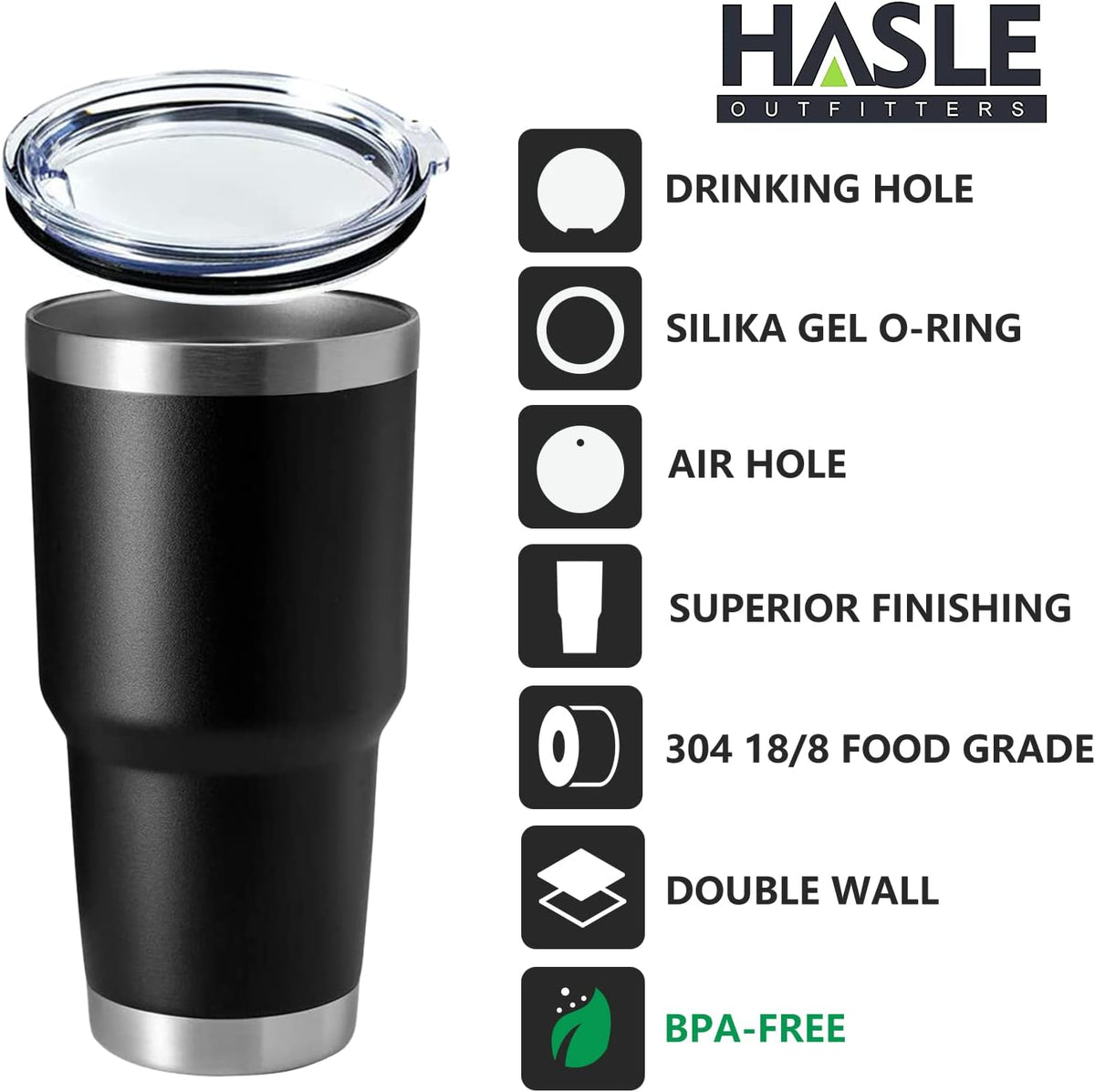 30oz Stainless Steel Tumbler, Double Wall Vacuum Insulated Travel Mug Tumbler, Durable Insulated Coffee Mug, Gift Box Set (Dark Blue, 1)