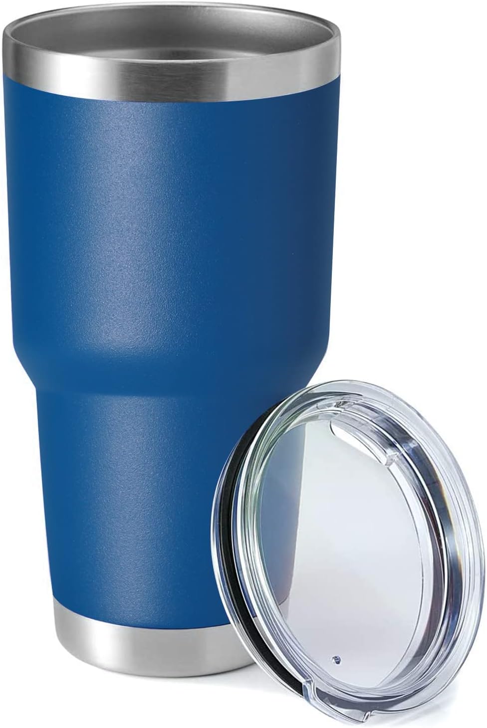 30oz Stainless Steel Tumbler, Double Wall Vacuum Insulated Travel Mug Tumbler, Durable Insulated Coffee Mug, Gift Box Set (Dark Blue, 1)