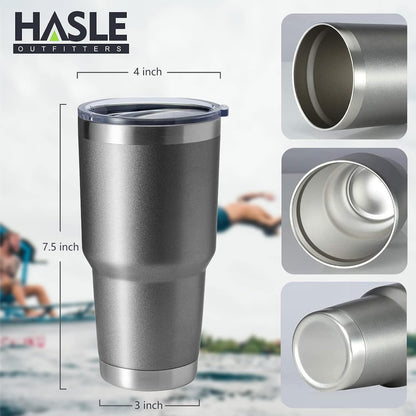 30oz Stainless Steel Tumbler, Double Wall Vacuum Insulated Travel Mug Tumbler, Durable Insulated Coffee Mug, Gift Box Set (Dark Blue, 1)
