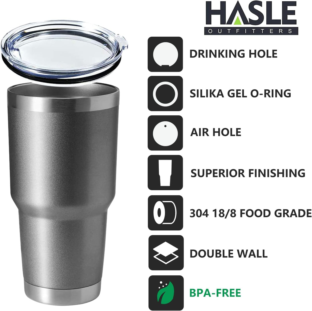 30oz Stainless Steel Tumbler, Double Wall Vacuum Insulated Travel Mug Tumbler, Durable Insulated Coffee Mug, Gift Box Set (Dark Blue, 1)