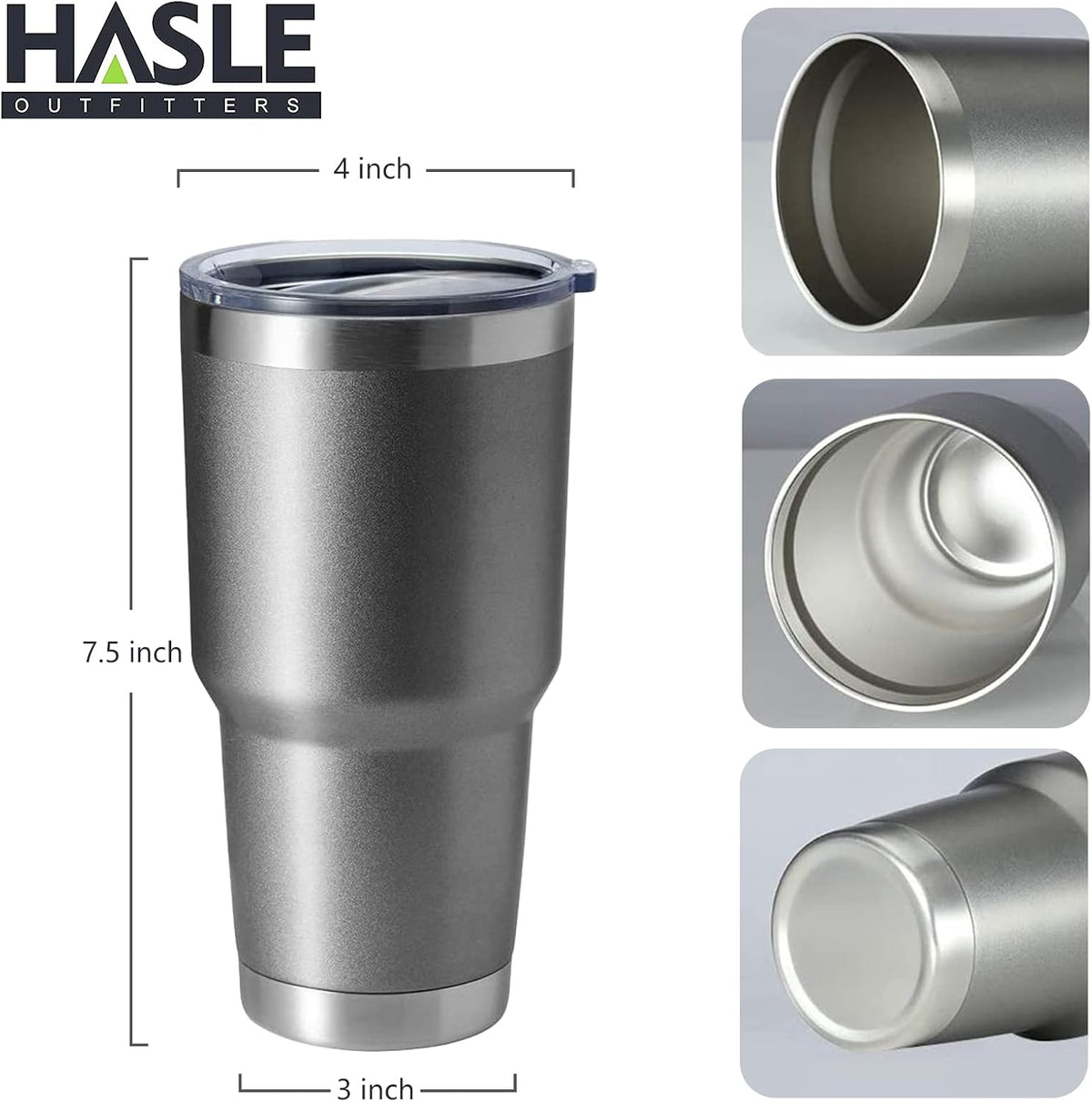 30oz Stainless Steel Tumbler, Double Wall Vacuum Insulated Travel Mug Tumbler, Durable Insulated Coffee Mug, Gift Box Set (Dark Blue, 1)