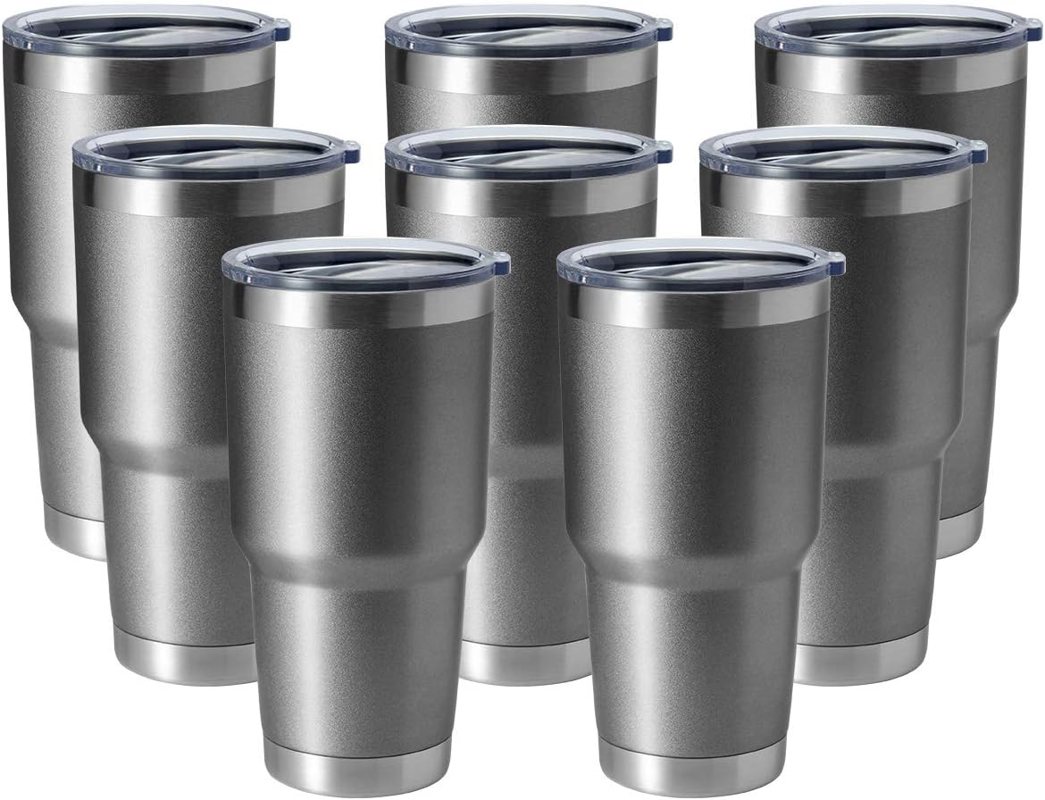30oz Stainless Steel Tumbler, Double Wall Vacuum Insulated Travel Mug Tumbler, Durable Insulated Coffee Mug, Gift Box Set (Dark Blue, 1)