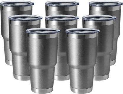 30oz Stainless Steel Tumbler, Double Wall Vacuum Insulated Travel Mug Tumbler, Durable Insulated Coffee Mug, Gift Box Set (Dark Blue, 1)