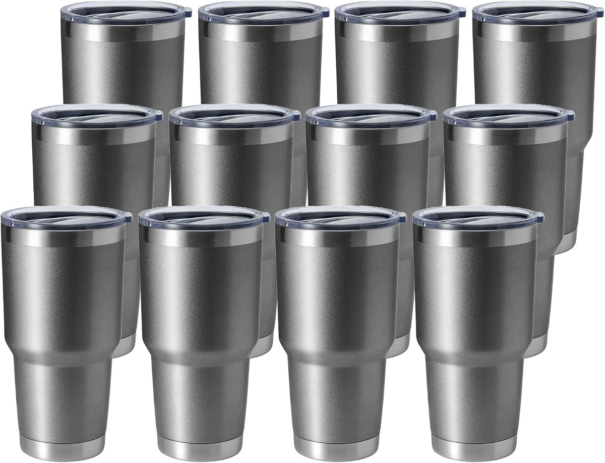 30oz Stainless Steel Tumbler, Double Wall Vacuum Insulated Travel Mug Tumbler, Durable Insulated Coffee Mug, Gift Box Set (Dark Blue, 1)
