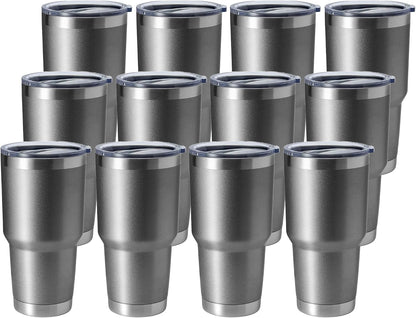 30oz Stainless Steel Tumbler, Double Wall Vacuum Insulated Travel Mug Tumbler, Durable Insulated Coffee Mug, Gift Box Set (Dark Blue, 1)