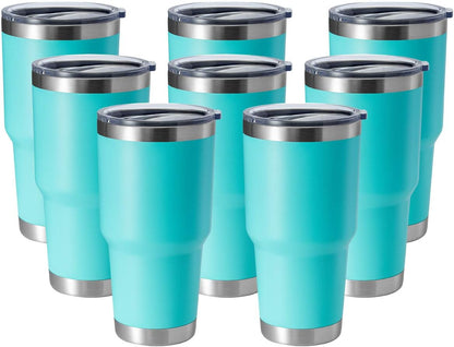 30oz Stainless Steel Tumbler, Double Wall Vacuum Insulated Travel Mug Tumbler, Durable Insulated Coffee Mug, Gift Box Set (Dark Blue, 1)