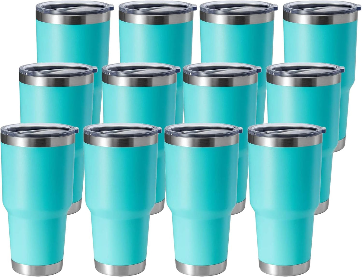 30oz Stainless Steel Tumbler, Double Wall Vacuum Insulated Travel Mug Tumbler, Durable Insulated Coffee Mug, Gift Box Set (Dark Blue, 1)