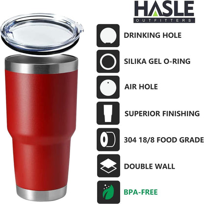 30oz Stainless Steel Tumbler, Double Wall Vacuum Insulated Travel Mug Tumbler, Durable Insulated Coffee Mug, Gift Box Set (Dark Blue, 1)