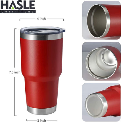 30oz Stainless Steel Tumbler, Double Wall Vacuum Insulated Travel Mug Tumbler, Durable Insulated Coffee Mug, Gift Box Set (Dark Blue, 1)